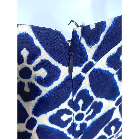 Old Navy Blue White Babydoll Sun Dress XS Floral Summer Beach Resort Coastal Y2K - Picture 4 of 8